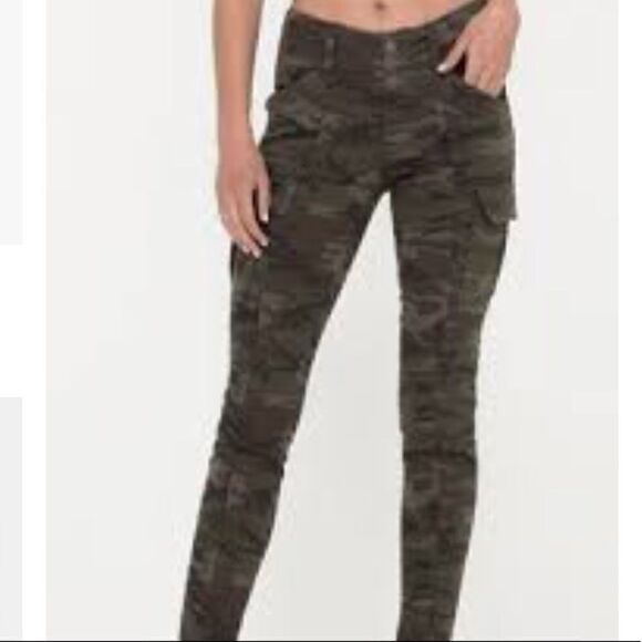 Camo Cargo zipper motto Skinny Jeans/Pants - Picture 1 of 6